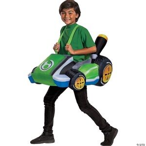 Yoshi Mariokart Kids Inflatable Costume